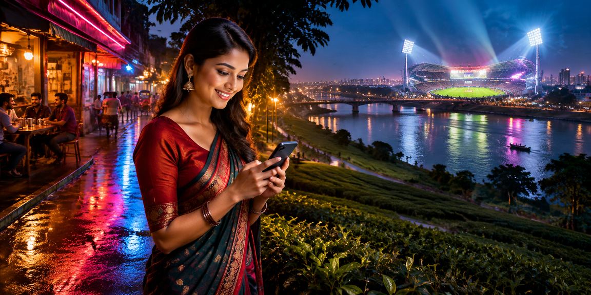 ময়মনসিংহ ক্রিকেট বেটিং চা বাগানের পাশে খেলোয়াড়